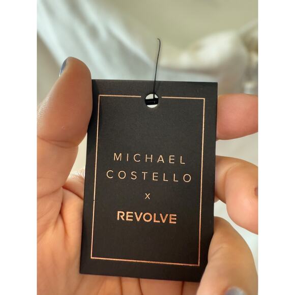 NWT Revolve x Michael Costello Briggs Strapless Boned Gown Ivory Womens Size XL - Picture 13 of 15